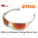 White Ice Glasses Orange Mirror