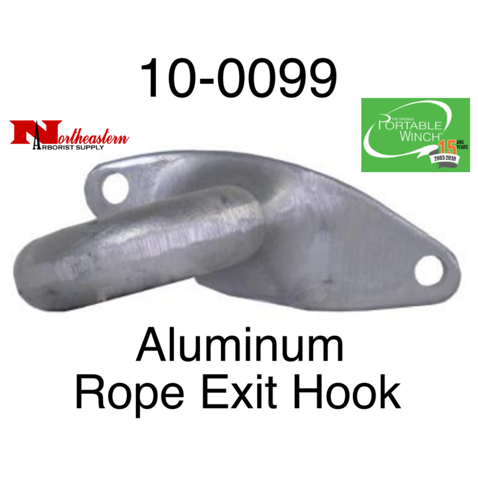 PORTABLE WINCH CO. Aluminum Rope Exit Hook