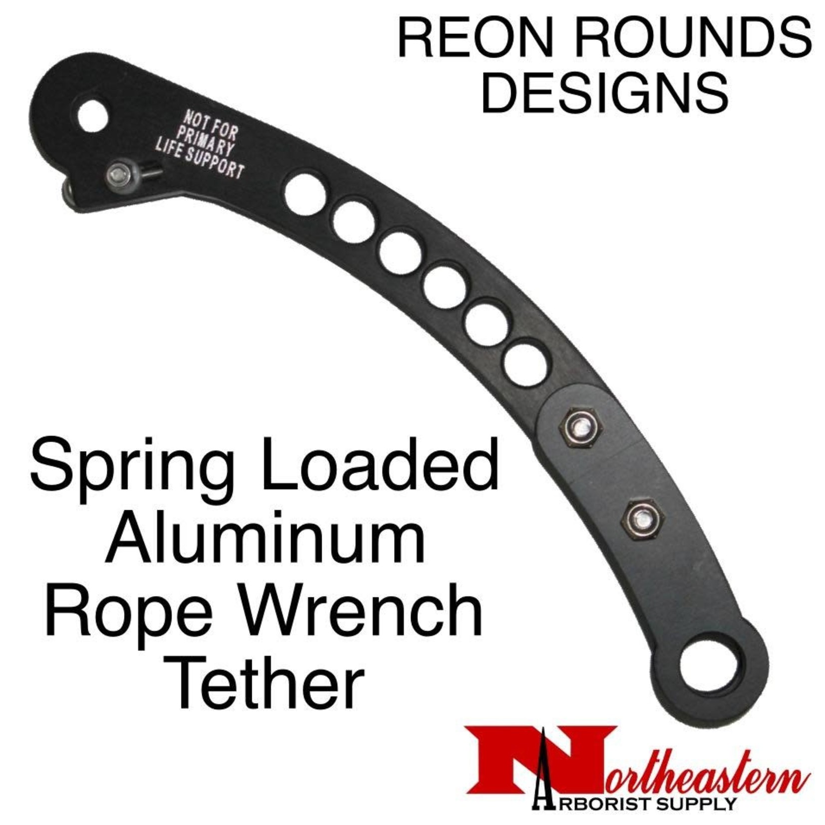 REON ROUNDS REON Rounds Tether, is a Spring Loaded Aluminum Rope Wrench Tether