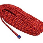 All Gear Inc. Cherry Bomb 7/16" (11.5mm) x 200' 24 Strand Polyester Double Braid Red And Neon Orange with Eye 7,000Lbs ABS
