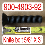 Blade (Knife) Bolt 5/8" X 3" Long, 900-4903-92, BB1091B, Bin CD04-I