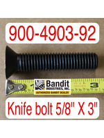 Bandit® Parts Blade (Knife) Bolt 5/8" x 3" Long