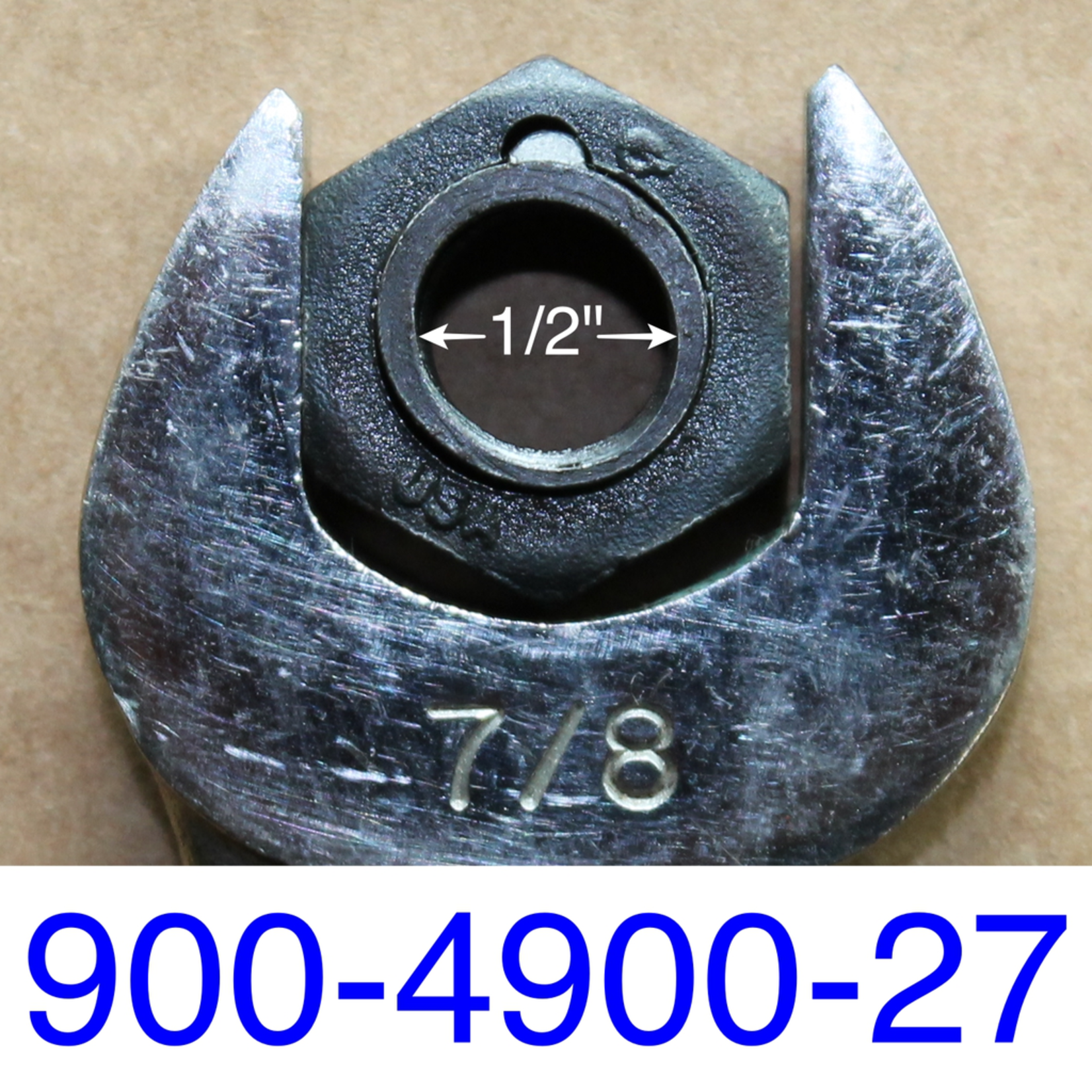 Blade (Knife) Nut - Steel Lock 1/2" 1/2-13 Thread, 70-80 ft/lbs of Torque, 7/8in Wrench Size, 900-4900-27