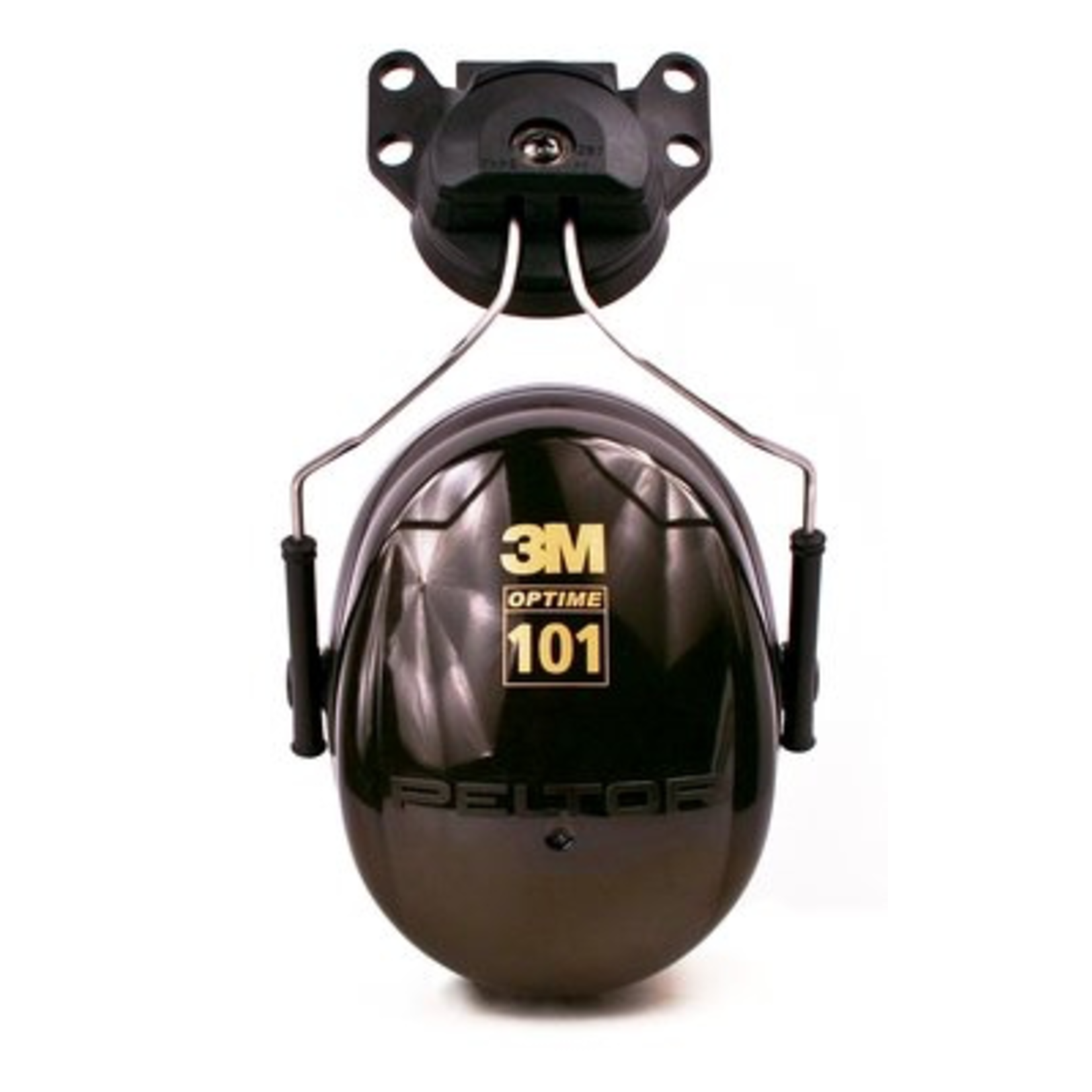 3M PELTOR 3M Peltor Optime 101 Series Earmuff Helmet Mounted 24 dB Green Metal