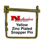 Buyers Pin, 3/8" Diameter x 2+11/32" Usable with Handle, Yellow Zinc Plated, Snapper Style Pin