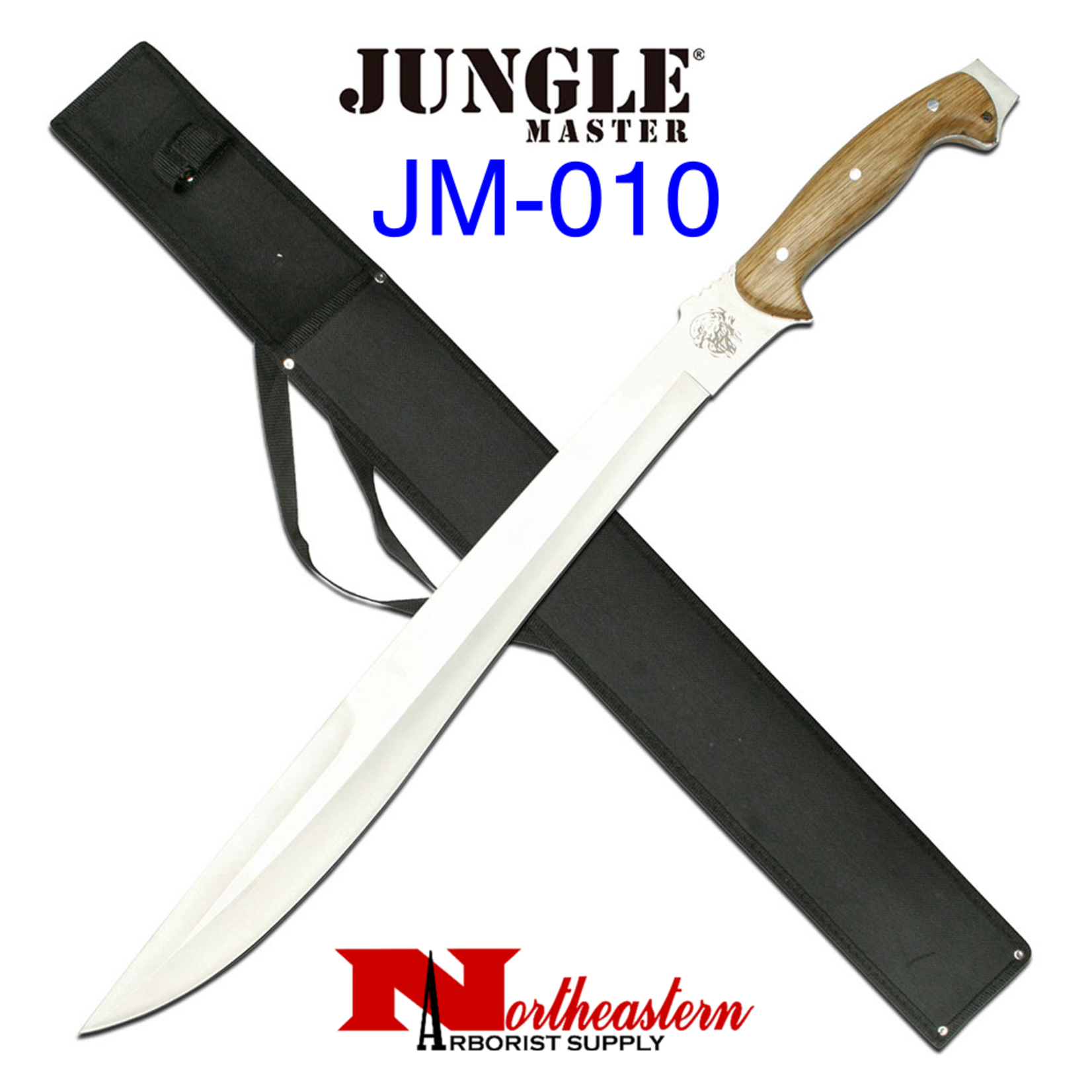 Jungle Master Jungle Master Machete, 25" Overall,17.5" Blade, Stainless Steel