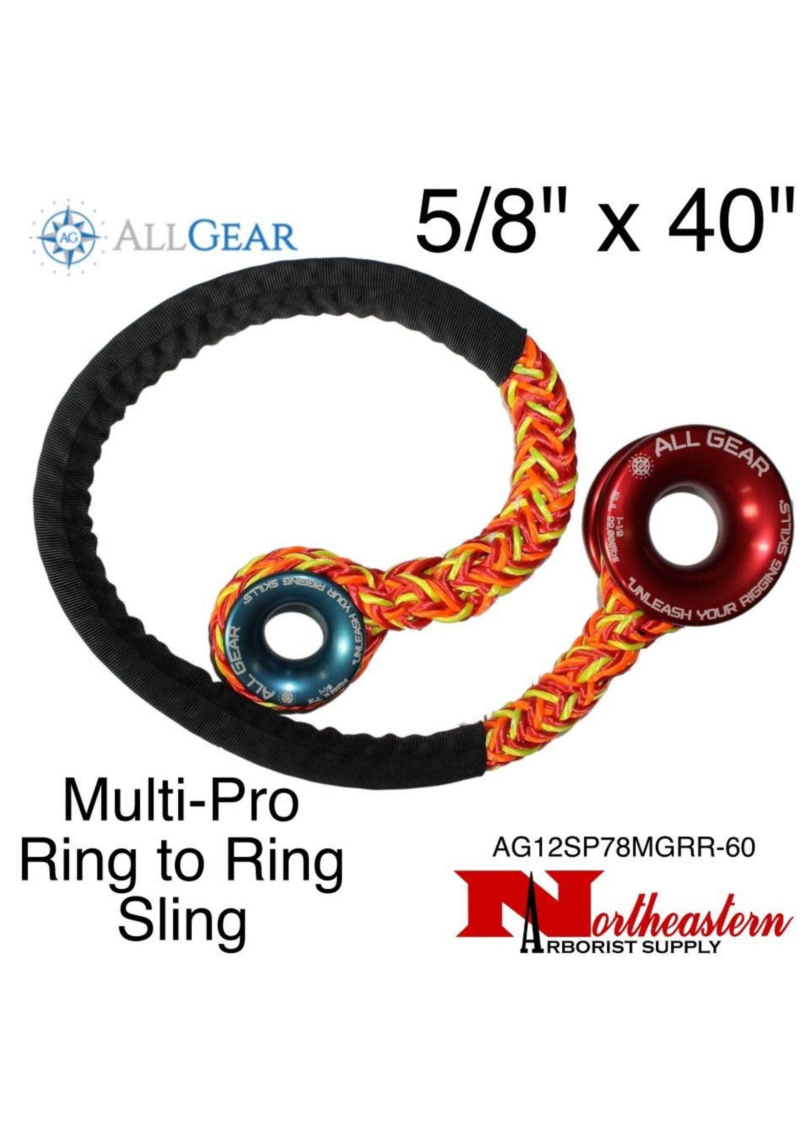 All Gear Inc. Multi Pro Ring To Ring Sling 5/8" x 40" 16,000 Lb. Avg. Tensile