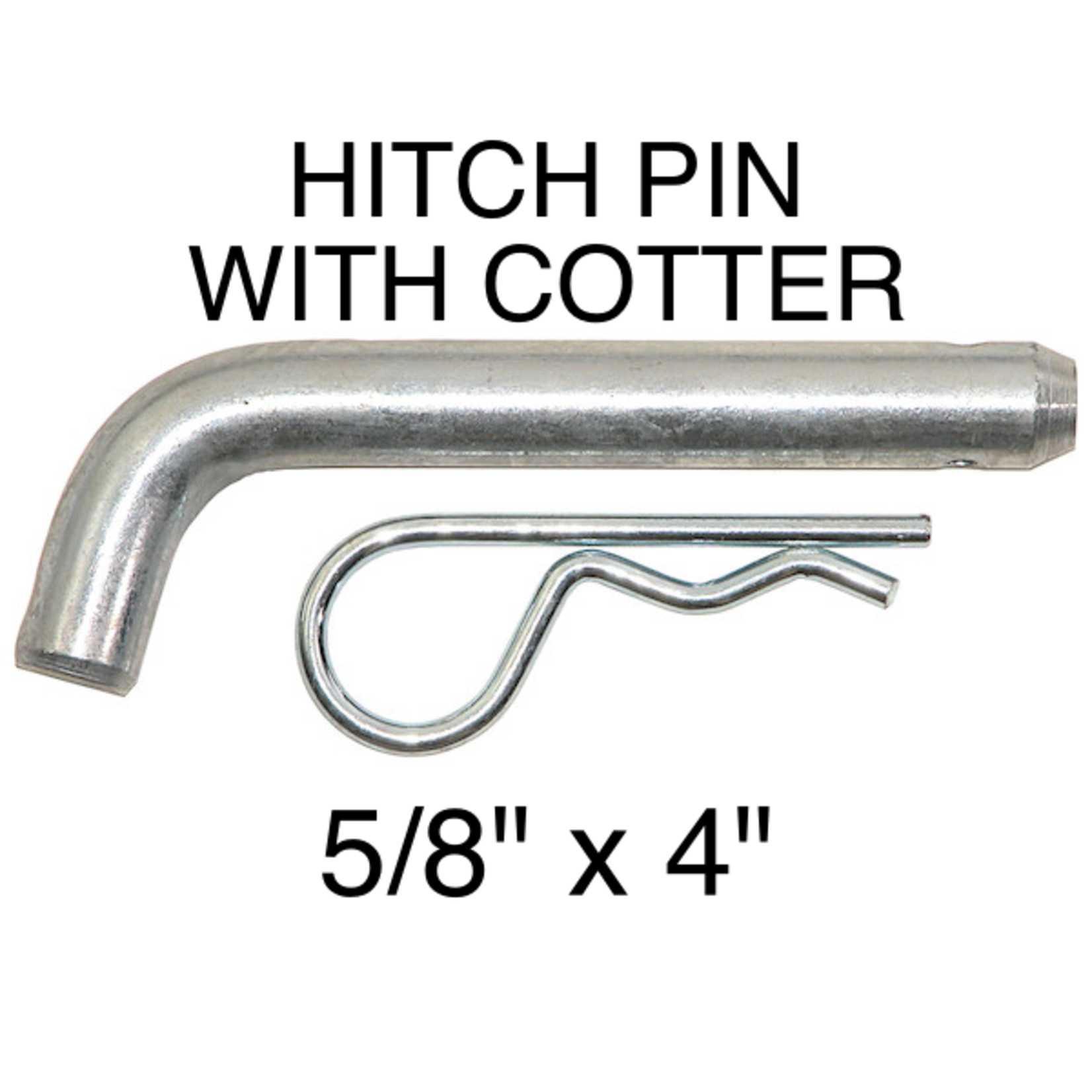 Buyers Hitch Pin, 5/8" with Cotter Pin, Zinc Plated, 724920086332