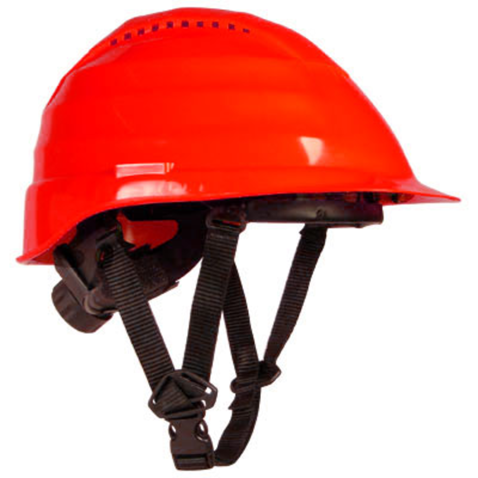 Rockman Rockman Forestry Arborist Vented Helmet, Red with 4 Point Chinstrap