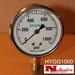 Hypro® Gauge 0-1000 Psi, Filled, Stainless Case 1/4 Npt Base Mount, Bin SHOPWINDOWWALL