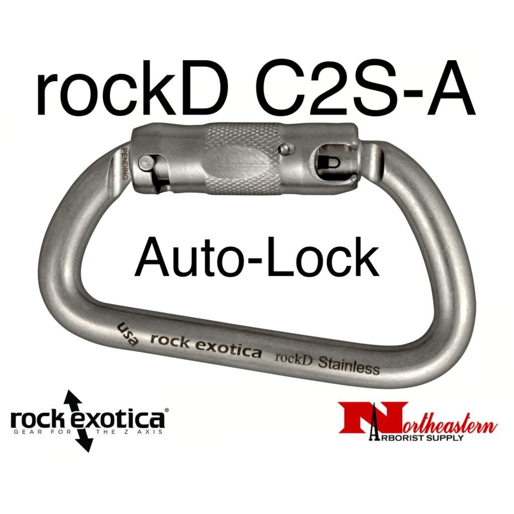 Rock Exotica RockD Stainless Auto-Lock Carabiner