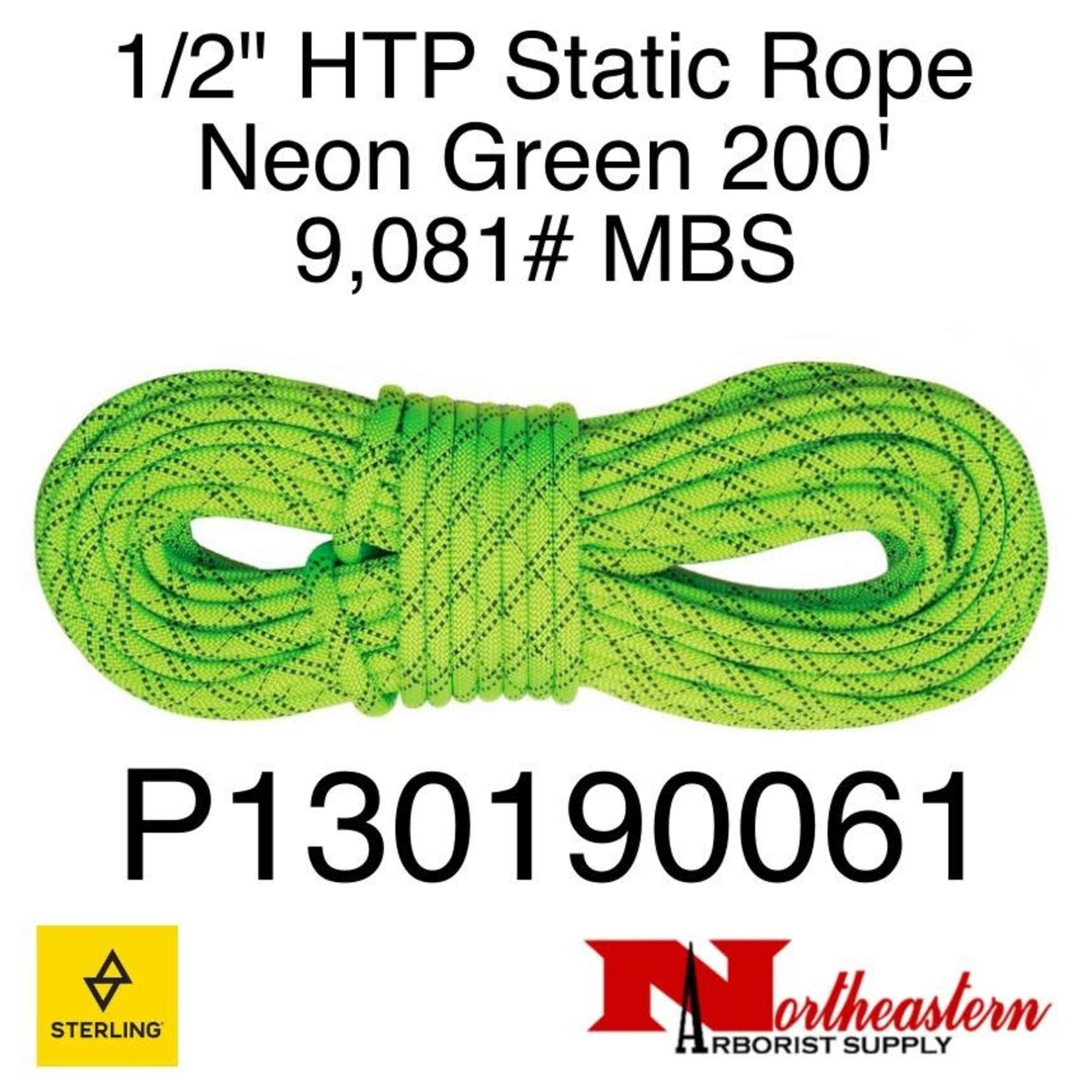 Sterling 1/2" HTP Static Neon Green