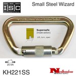 ISC Carabiner, Small Steel Wizard, Supersafe, 70kN MBS