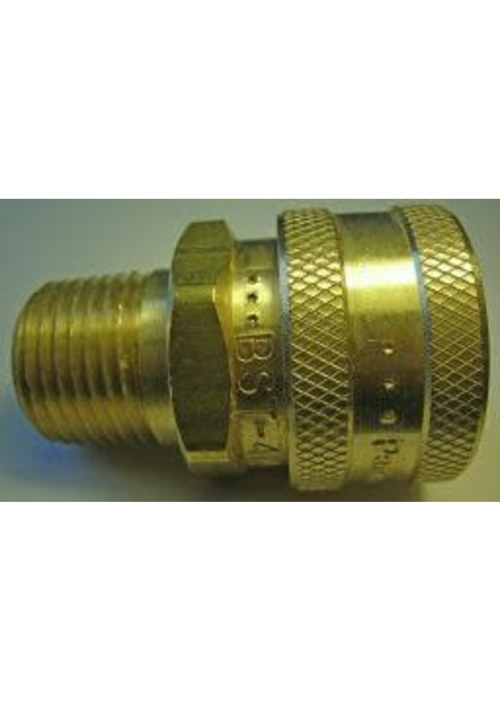 PARKER High Flow (Unvalved) Quick Coupler 1/2" Male Pipe Threads