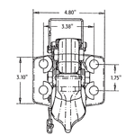 Buyers Pintle Hook, 20-Ton Heavy-Duty