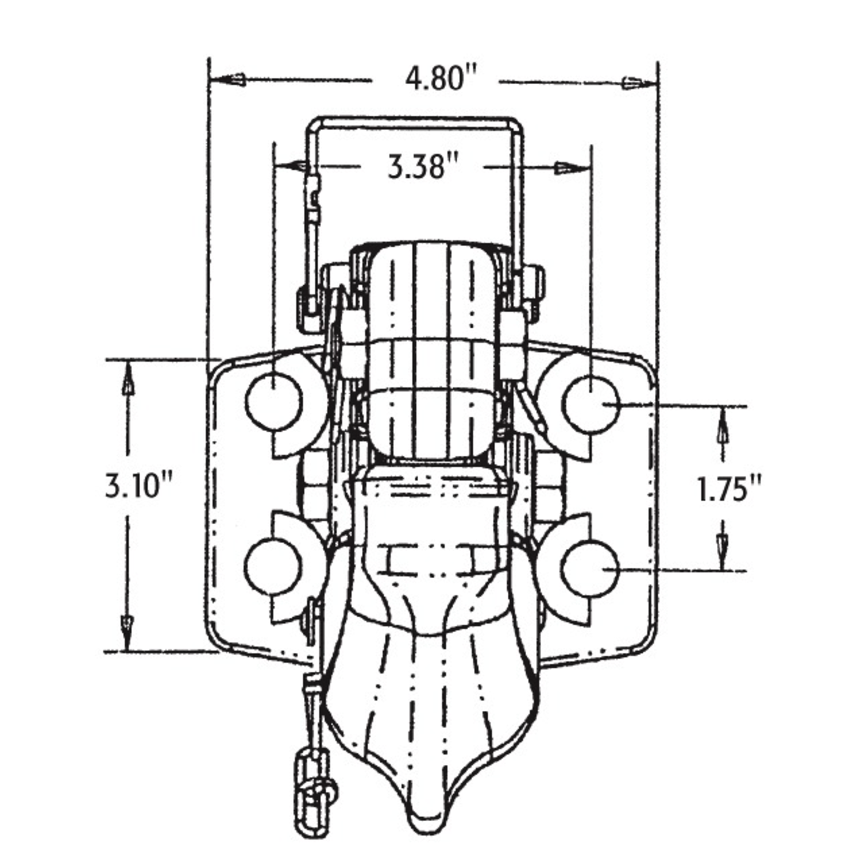 Buyers Pintle Hook, 20-Ton Heavy-Duty