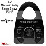 Rock Exotica Machined Rescue Pulley (Single/Black)