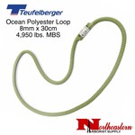 Teufelberger Loop, Green/Yellow 8mm x 30cm 5,000Lbs. MBS