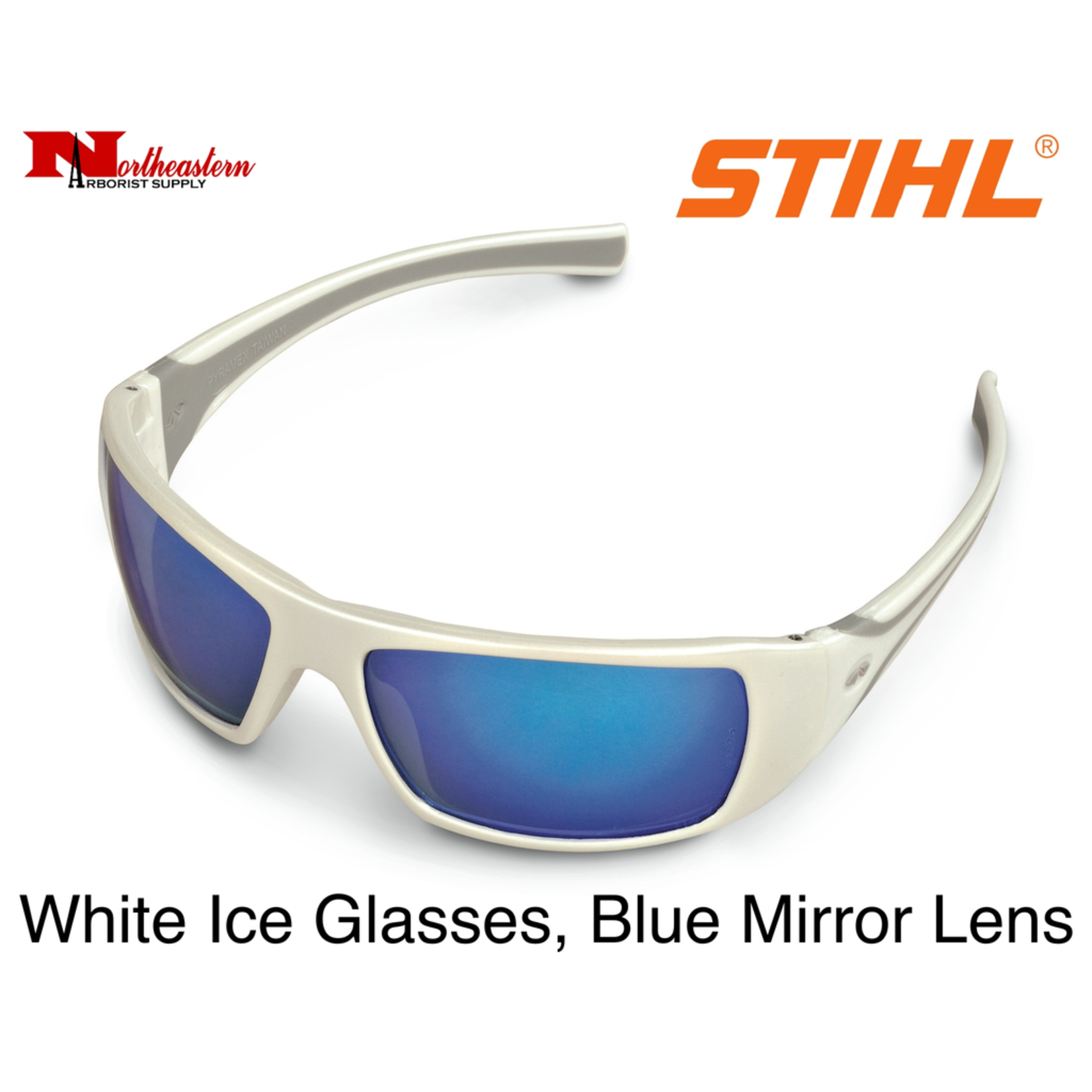 Venture Gear Waverton Safety Glasses - Ice Blue Mirror Lens - Black Frame