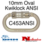DMM 10mm Steel Oval Kwiklock ANSI Gold
