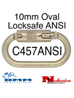 DMM 10mm Steel Oval Locksafe ANSI Gold