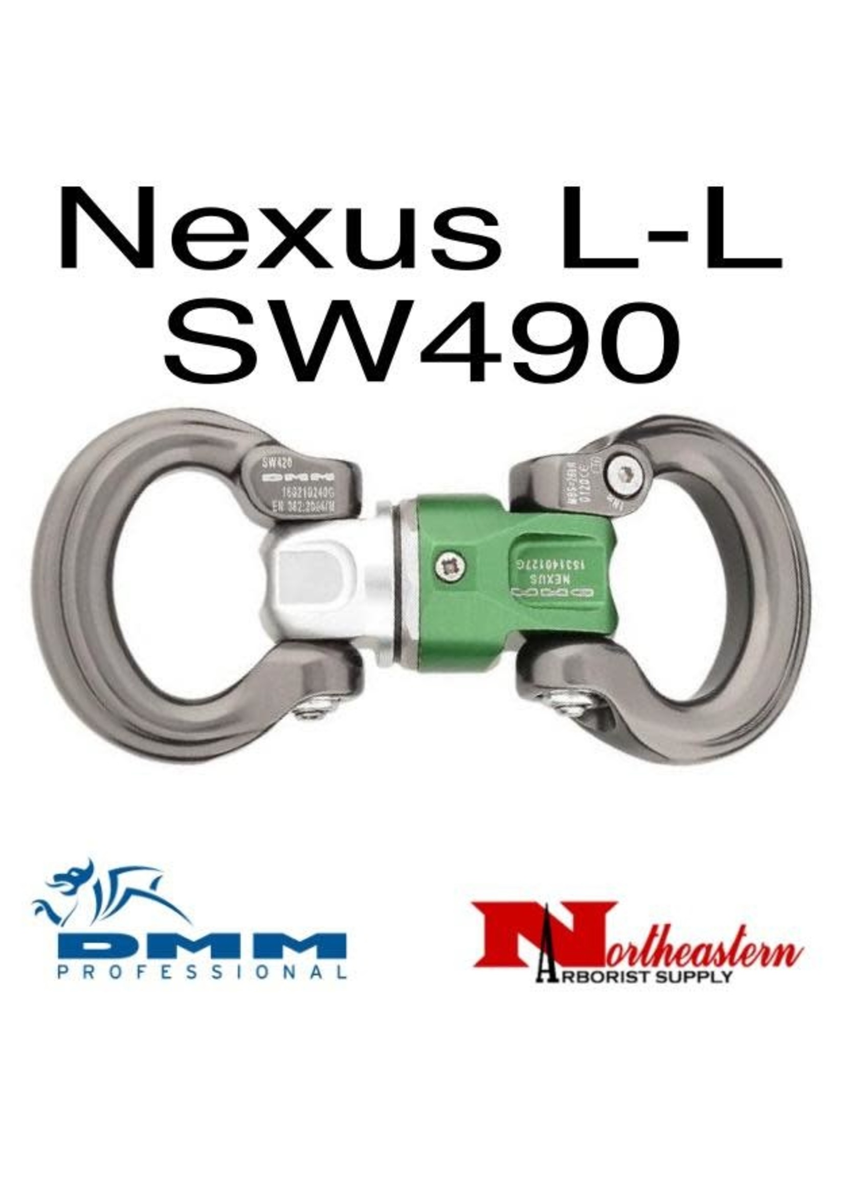 DMM Nexus Swivel Bow To Bow Silver/Green/Titanium