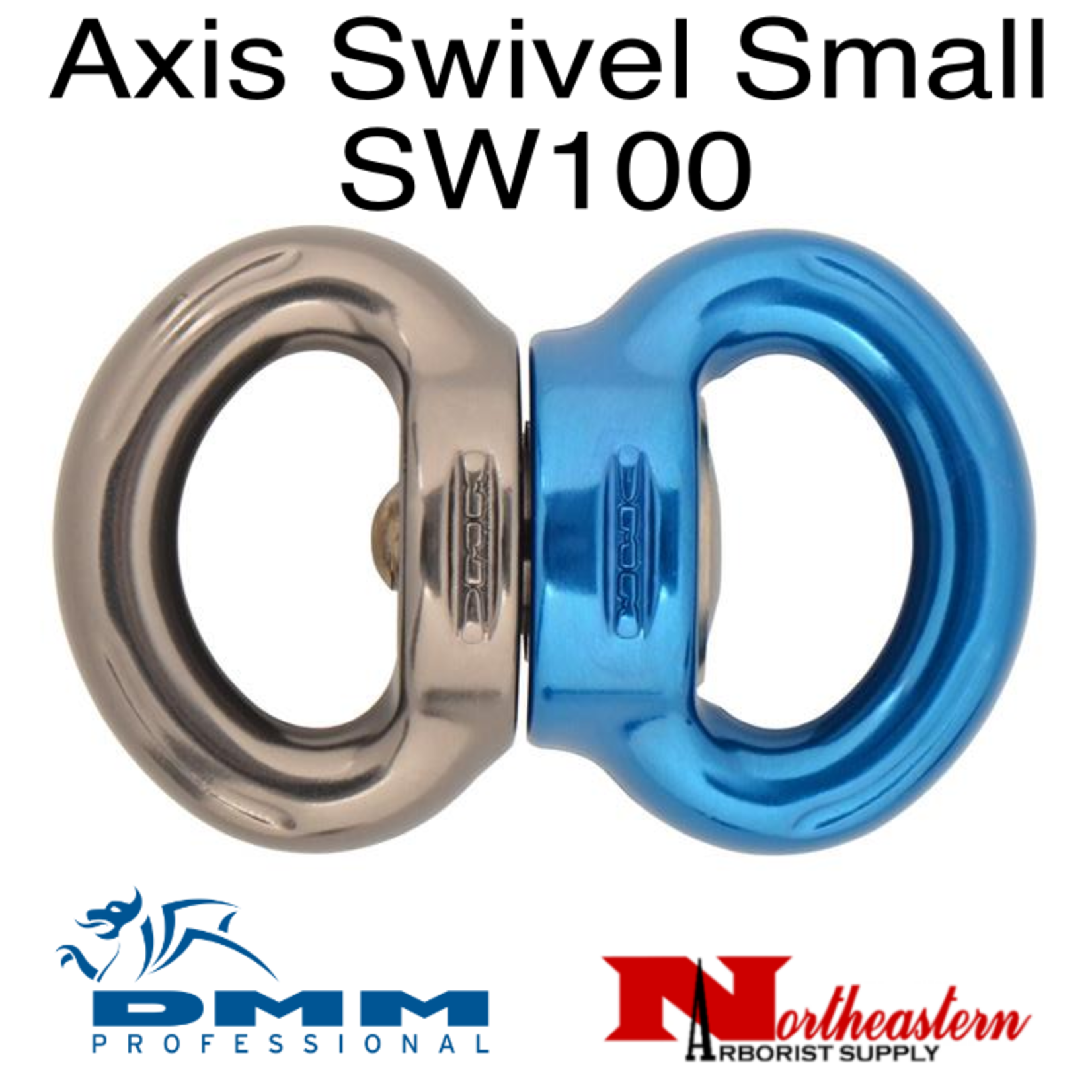 DMM Axis Swivel Small Titanium/Blue