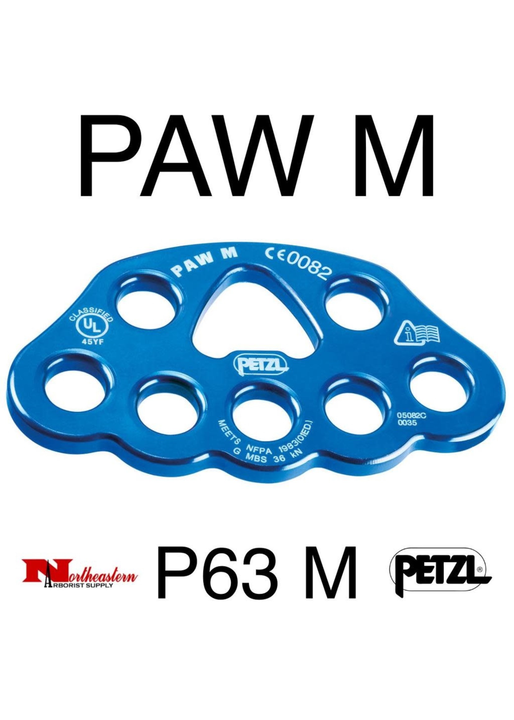 Petzl Paw M, Rigging Plate, Medium (Blue)