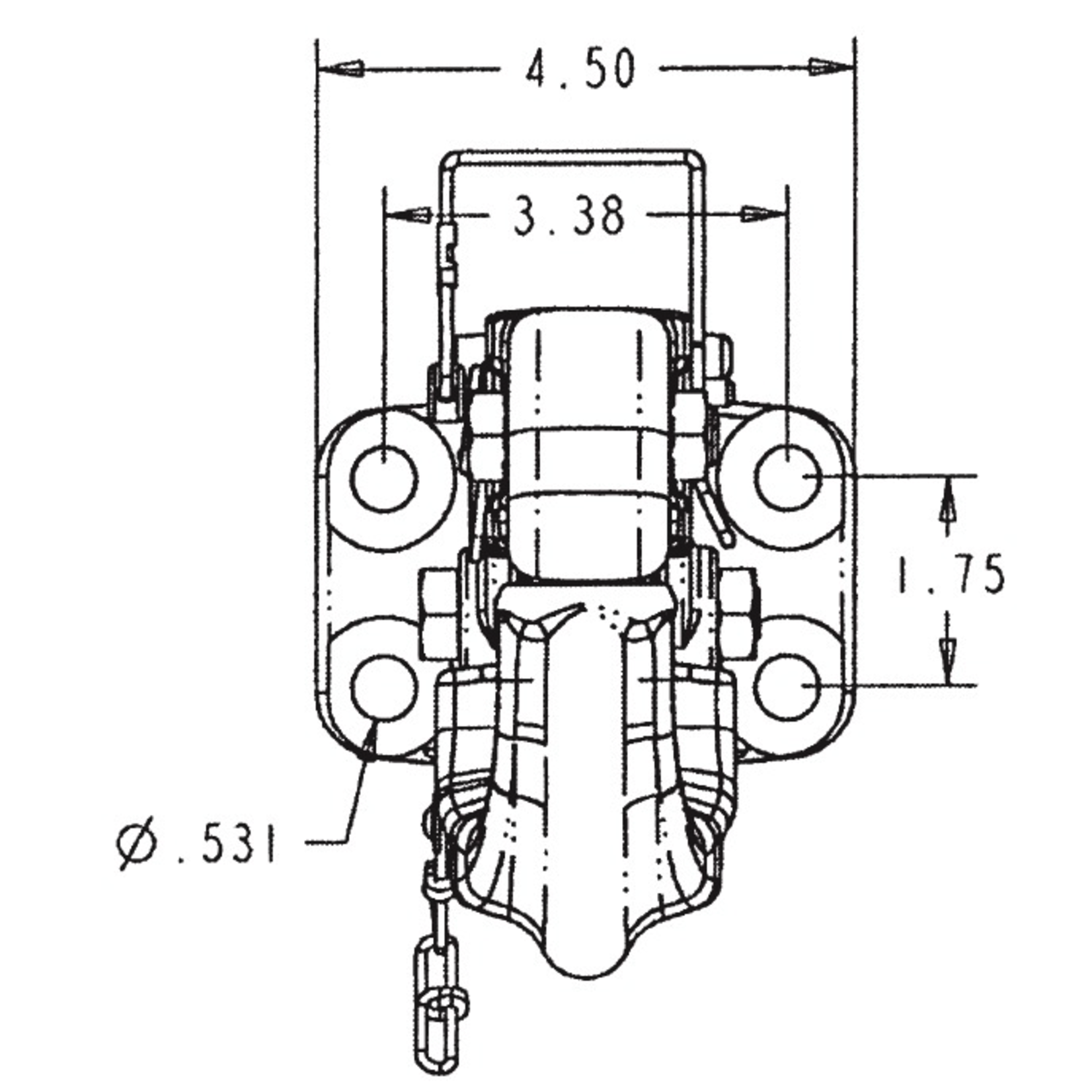 Buyers Pintle Hook 6 Ton Light-Duty