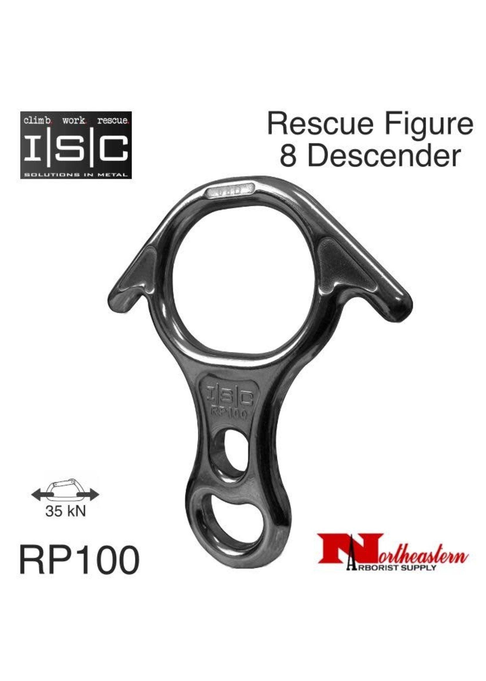 ISC Descender Rescue Figure 8, Aluminium, 35kN MBS