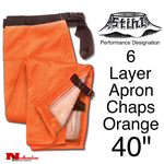 Stihl Performance 6 Layer Apron Chaps, Orange