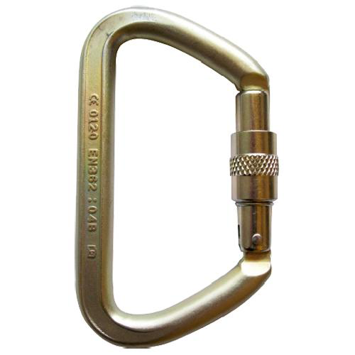Carabiner, Heavy Duty Steel Screw Gate Locking 70 kN MBS -KH219SG