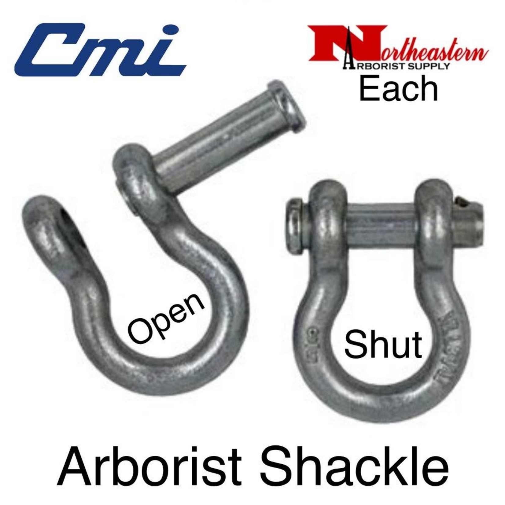 CMI Arborist Shackle, Wll 6500 Lbs