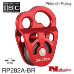 ISC Pulley Phlotich Red With Bearings 30Kn 1/2in Rope Max.