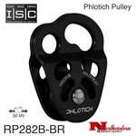 ISC Pulley Phlotich Black with Bearings 30kN 1/2" Rope Max.