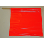 USA-SIGN® Flag, Traffic, 18inx18in w/24in Wooden Staff also used in sign kit