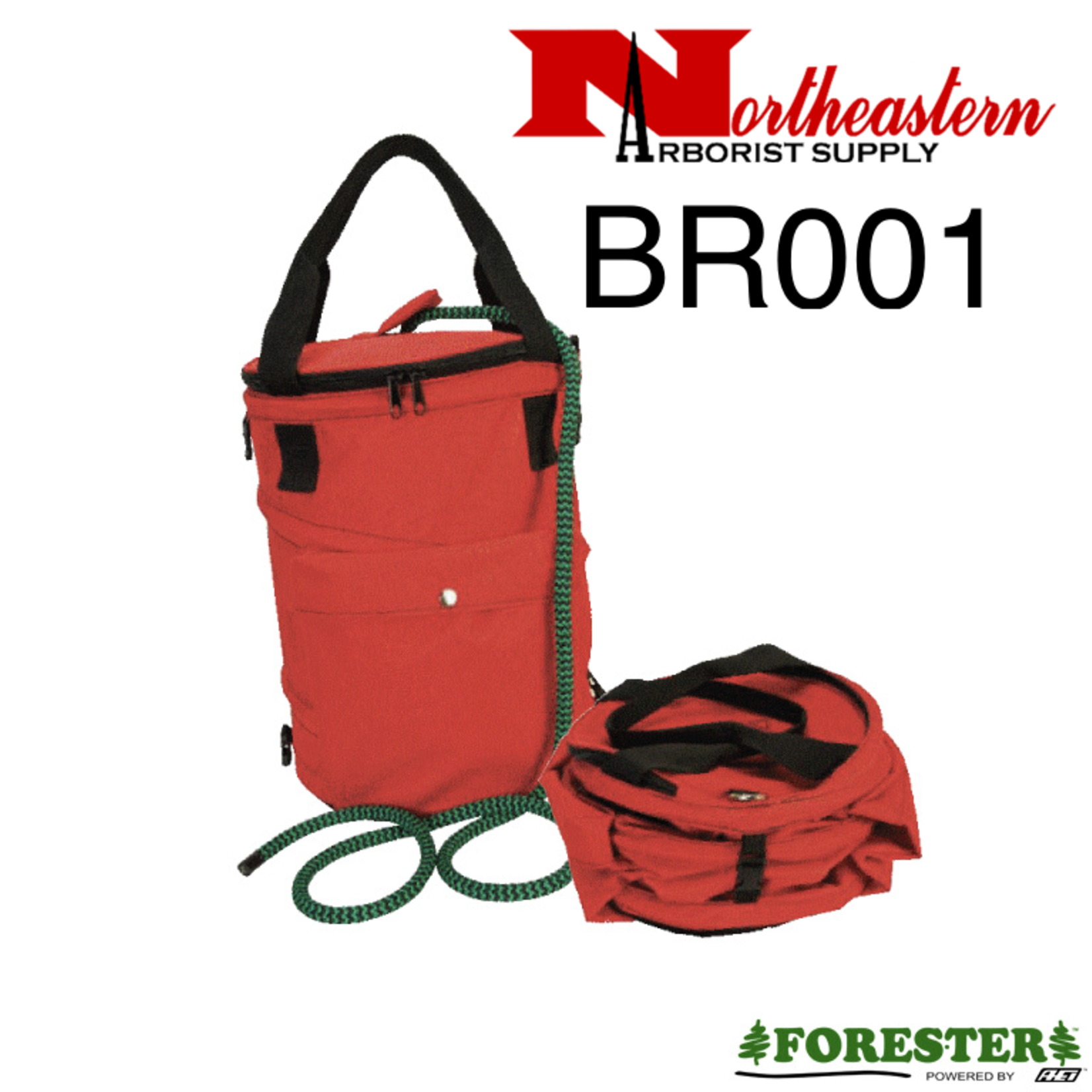 Forester Red Collapsible Rope Bag