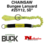 Buckingham Lanyard, Chainsaw, Bungee 50" Yellow