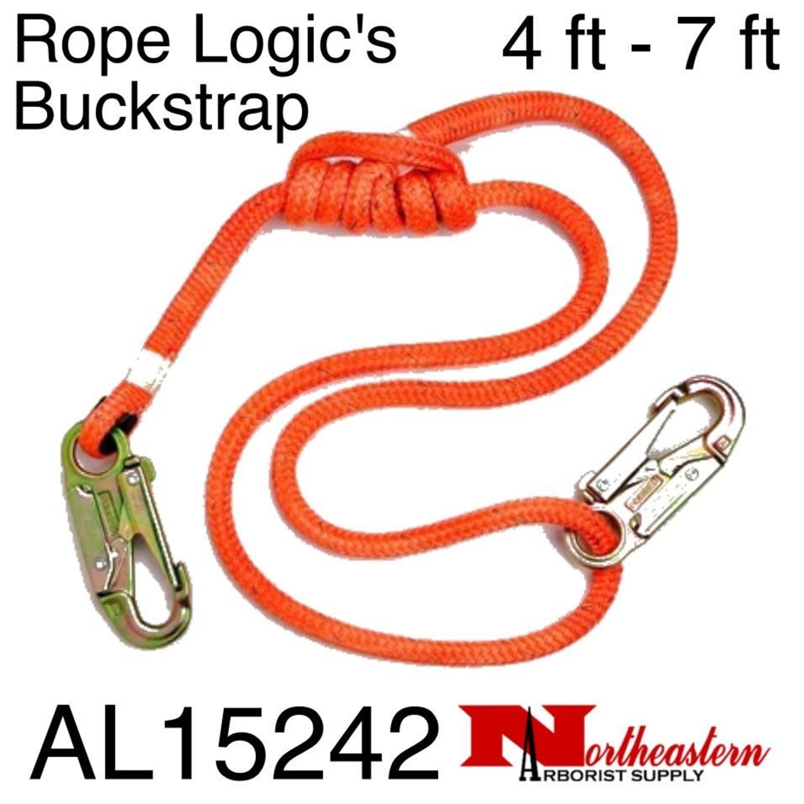 Rope Logic Rope Logic's Buckstrap Double Braid, made with 1/2" Stable Braid Rope And Steel Rope Snaps, 4-7'