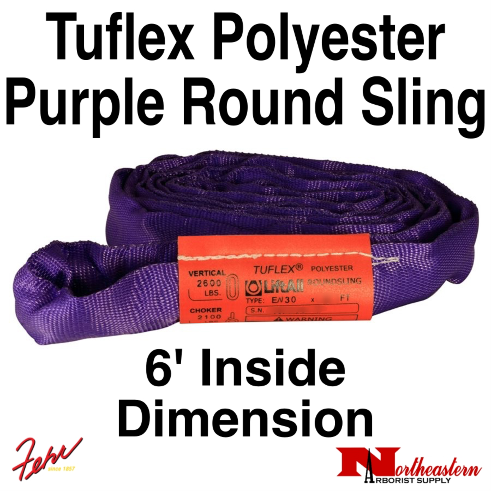 Lift-All® Tuflex Round Sling 6' Purple