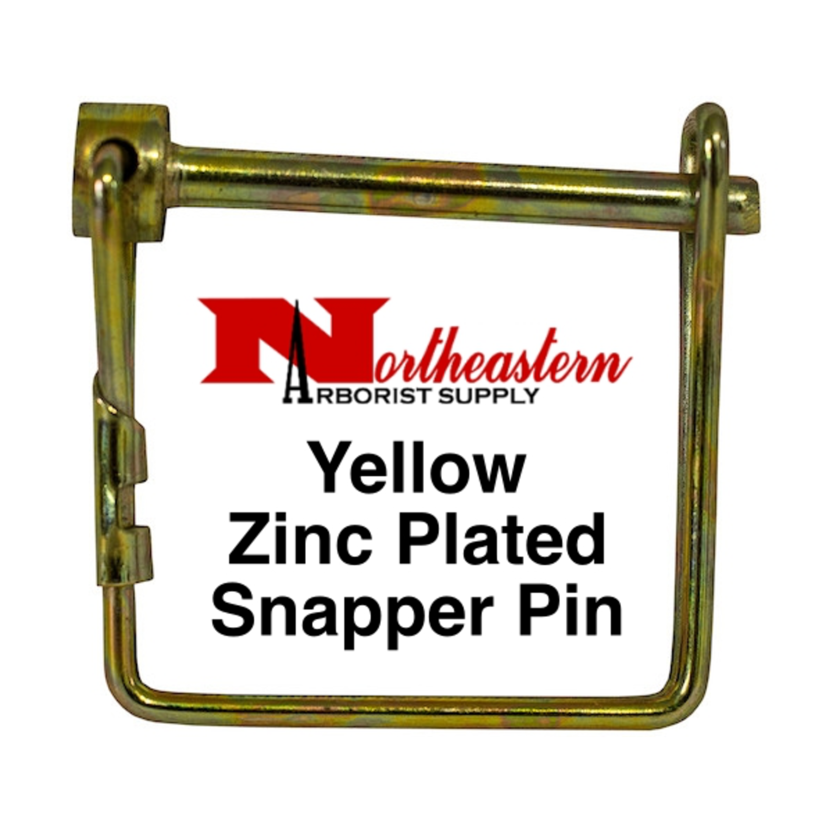 Buyers Pin, 1/4 Diameter X 3 Usable, Yellow Zinc Plated, Snapper Style Pin