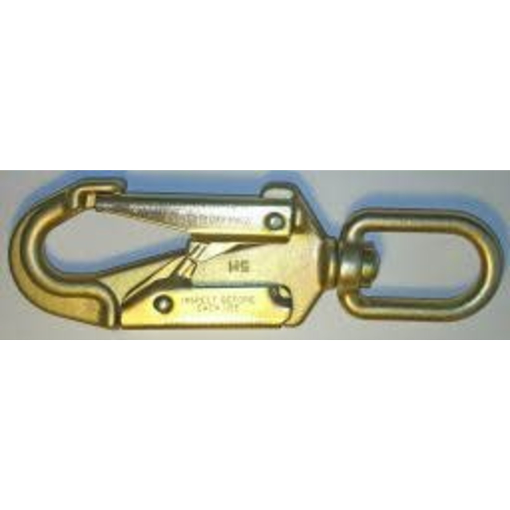 U.S. Rigging Snap, Forged Alloy Steel Locking Safety Snap 7+1/4in 34Kn Mbs With Swivel Eye