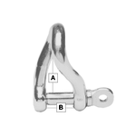 U.S. Rigging Twisted Shackle 316 Stainless 2,020# Wll