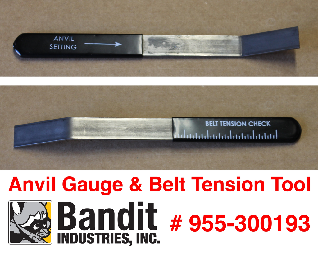 Bandit® Anvil Gauge & Belt Tension Tool Drum Models 280/254/255/1590