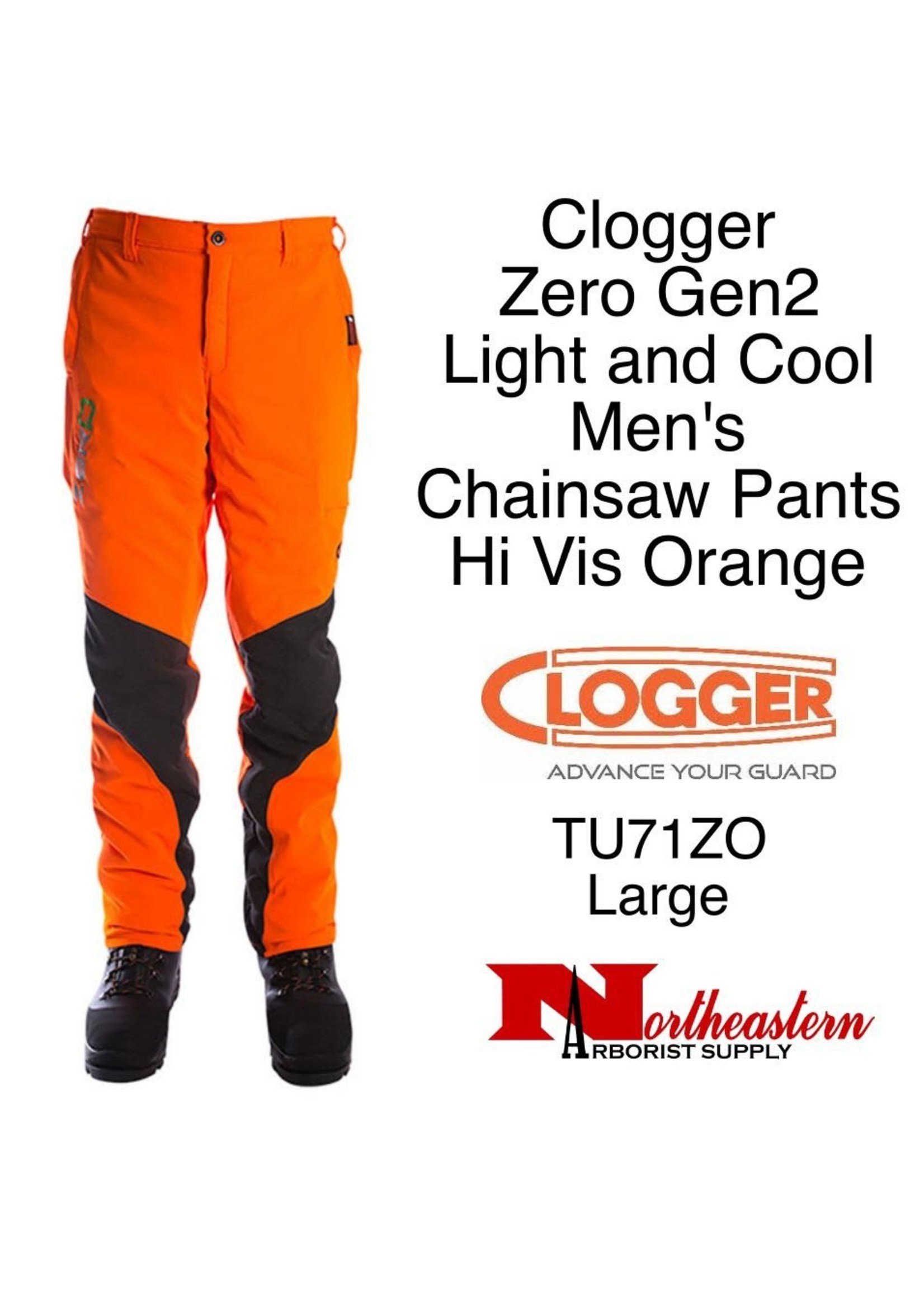 Clogger Brand Zero Gen2 Light and Cool Men's Chainsaw Pants TU71Z