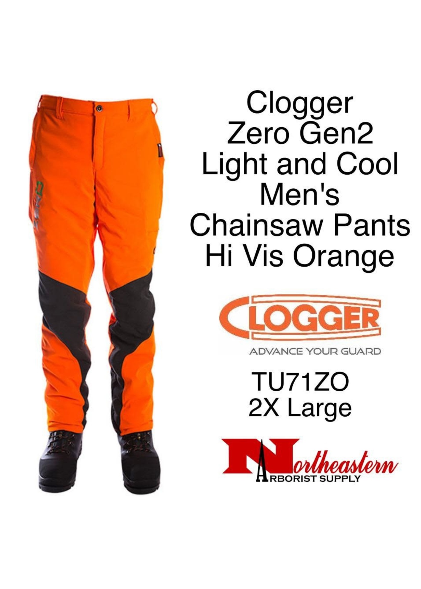 Clogger Brand Zero Gen2 Light and Cool Men's Chainsaw Pants TU71Z