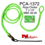 PORTABLE WINCH CO. Rope Choker 7' X 1/4" w/Steel Pin, 69 kN MBS