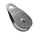 PORTABLE WINCH CO. Stainless Steel Single Swing Side Snatch Block With One 4in Aluminum Sheave Fits 1/4 To 1/2in Rope