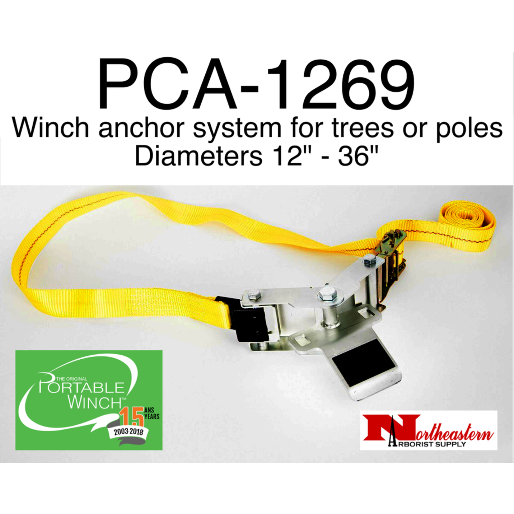 PORTABLE WINCH CO. Tree Mount Winch Anchor With Strap (2" X 10')