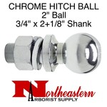 Buyers Hitch Ball 2" Shank Diameter 3/4" x 2+1/8" Shank Length, 3,500# M.G.T.W.